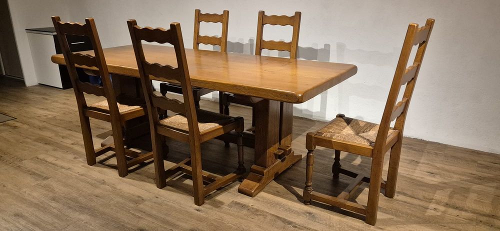 Table salle � manger ch�ne massif avec ses 5 chaises 0 Conflans-Sainte-Honorine (78)