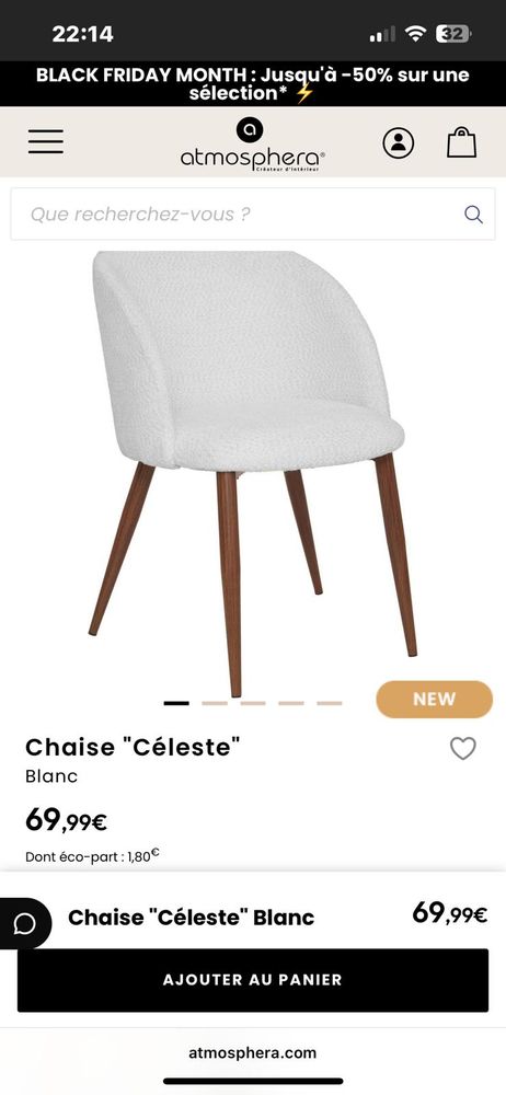 Table de salon avec 4 chaises ou sans 500 Vals-les-Bains (07)