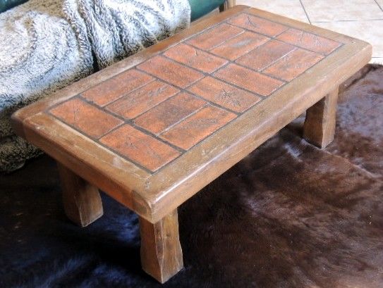 
Table de salon ch�ne et terre cuite artisanal 100 Pont (21)