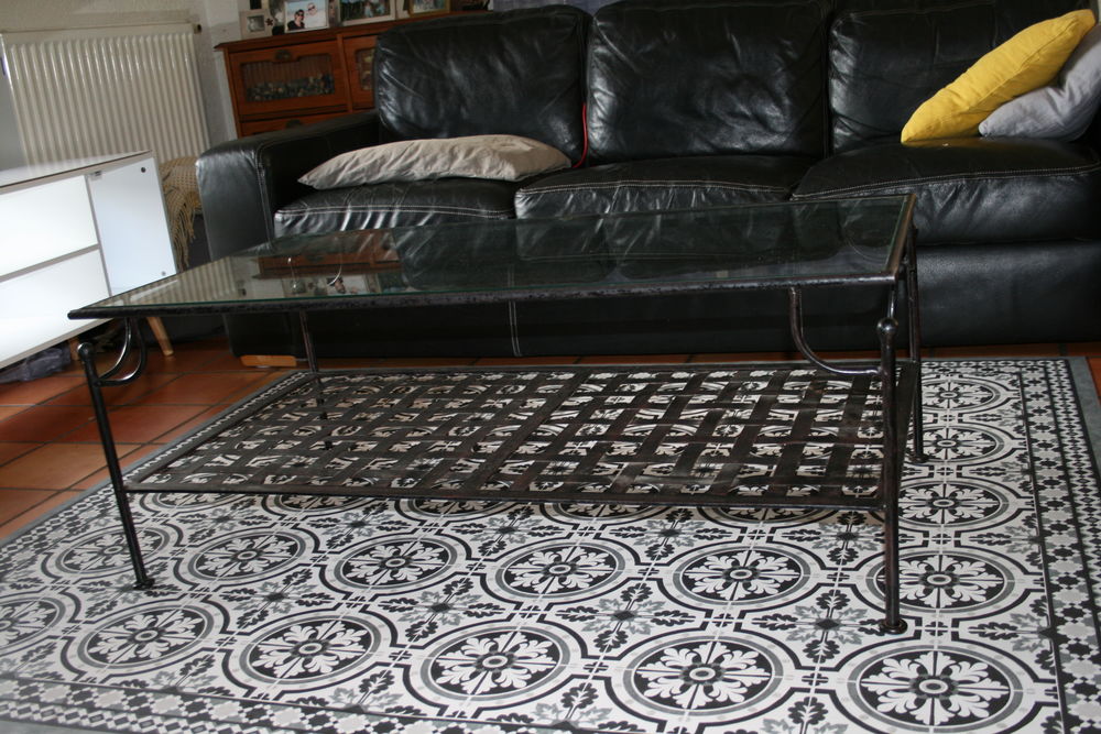 Table salon fer forg�-verre 50 Launaguet (31)