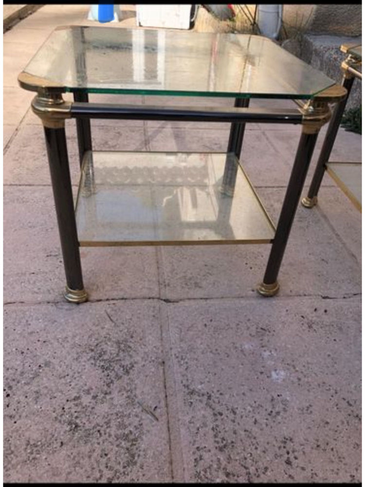 table de salon en fer forg� et verre 50 Aix-en-Provence (13)