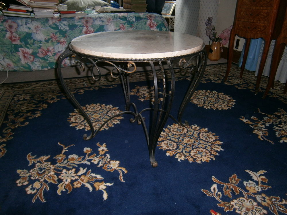 table de salon en marbre et fer forg� 0 Courtenay (45)