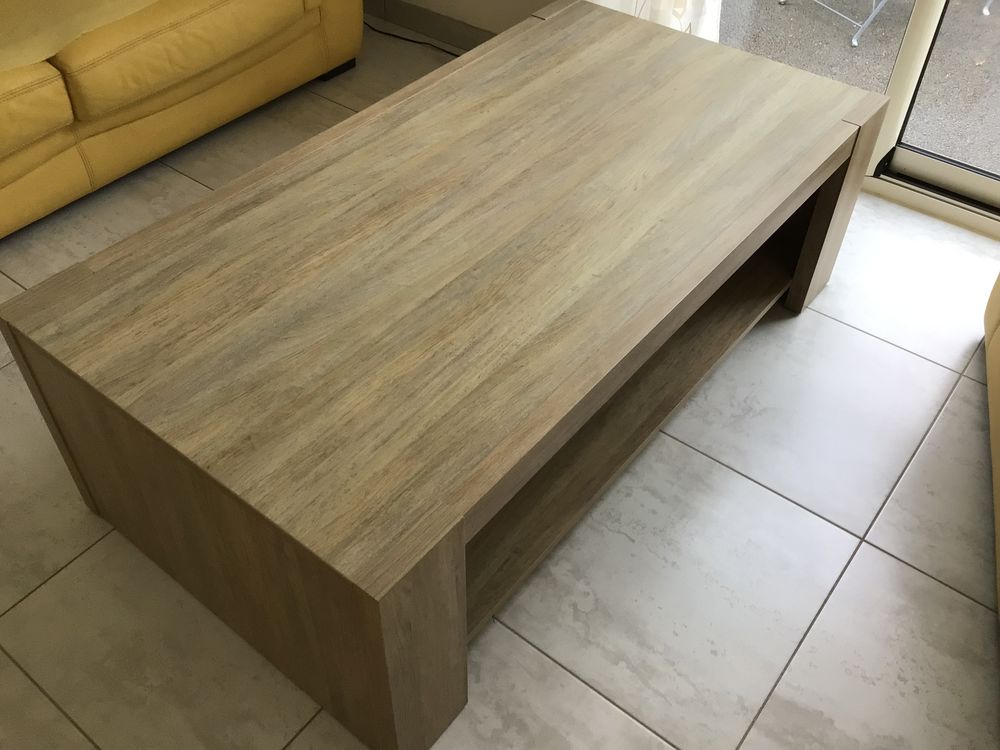 Table de salon melamin� imitation ch�ne. 70 Ambon (56)