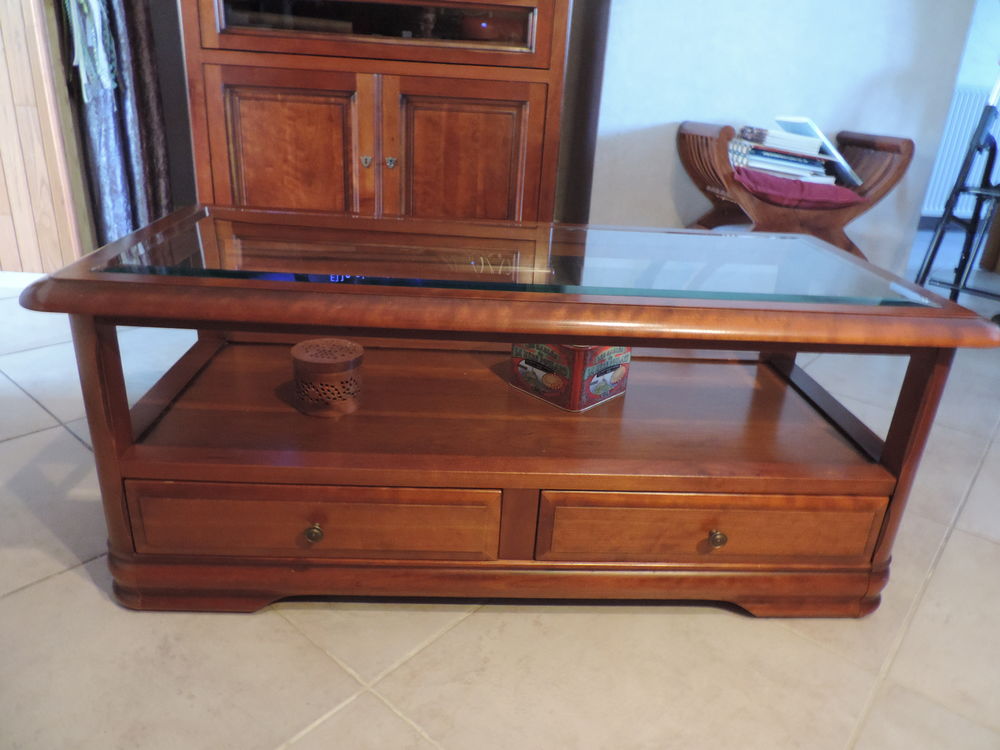 TABLE SALON MERISIER MASSIF 150 Templeuve (59)