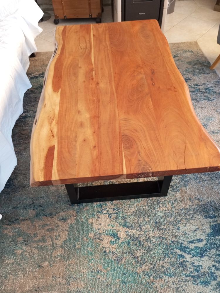 Table de salon planche de bois 100 Nassandres (27)