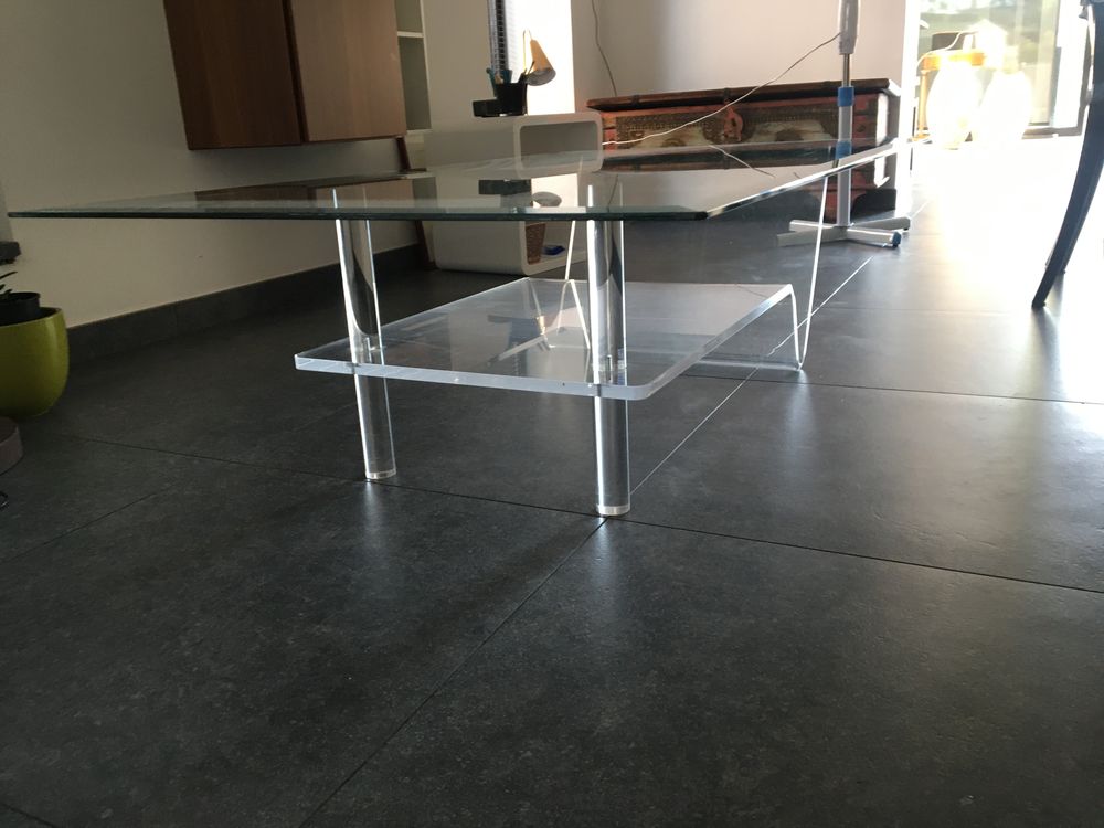 Table de salon en verre et r�sine 90 Lomme (59)