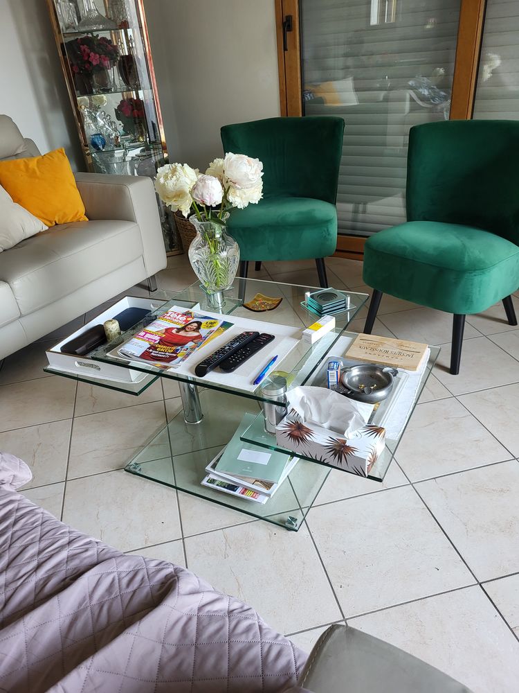 table de salon en verre 120 Gu�rande (44)