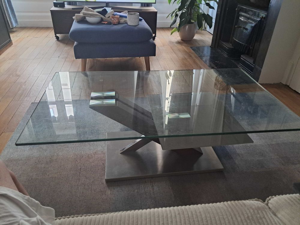 table de salon verre et acier 300 Lyon 7 (69)
