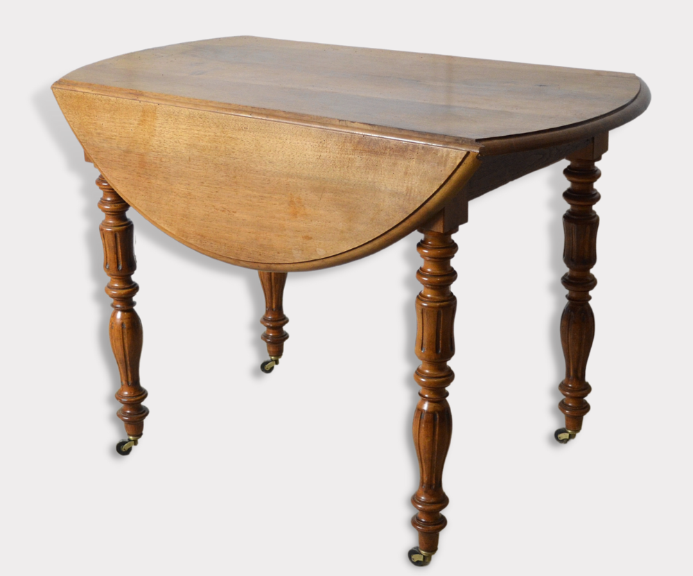 Table style Louis Philippe en Noyer XIXe 650 Paris 19 (75)
