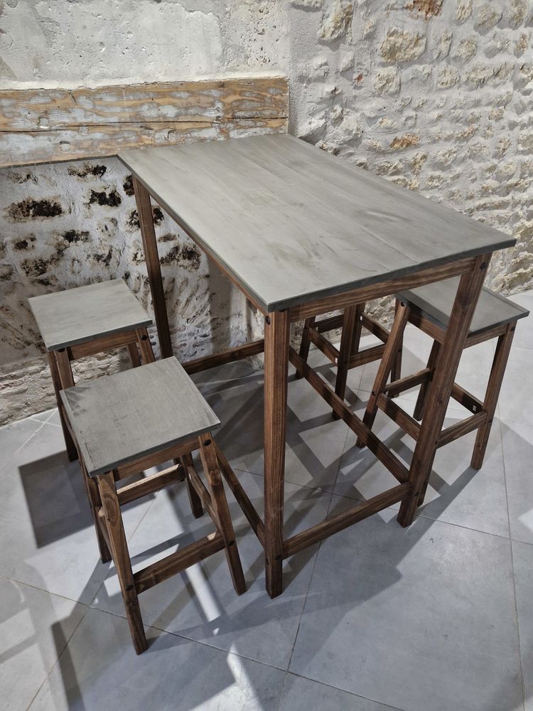 Table + tabourets 100 Rochefort (17)