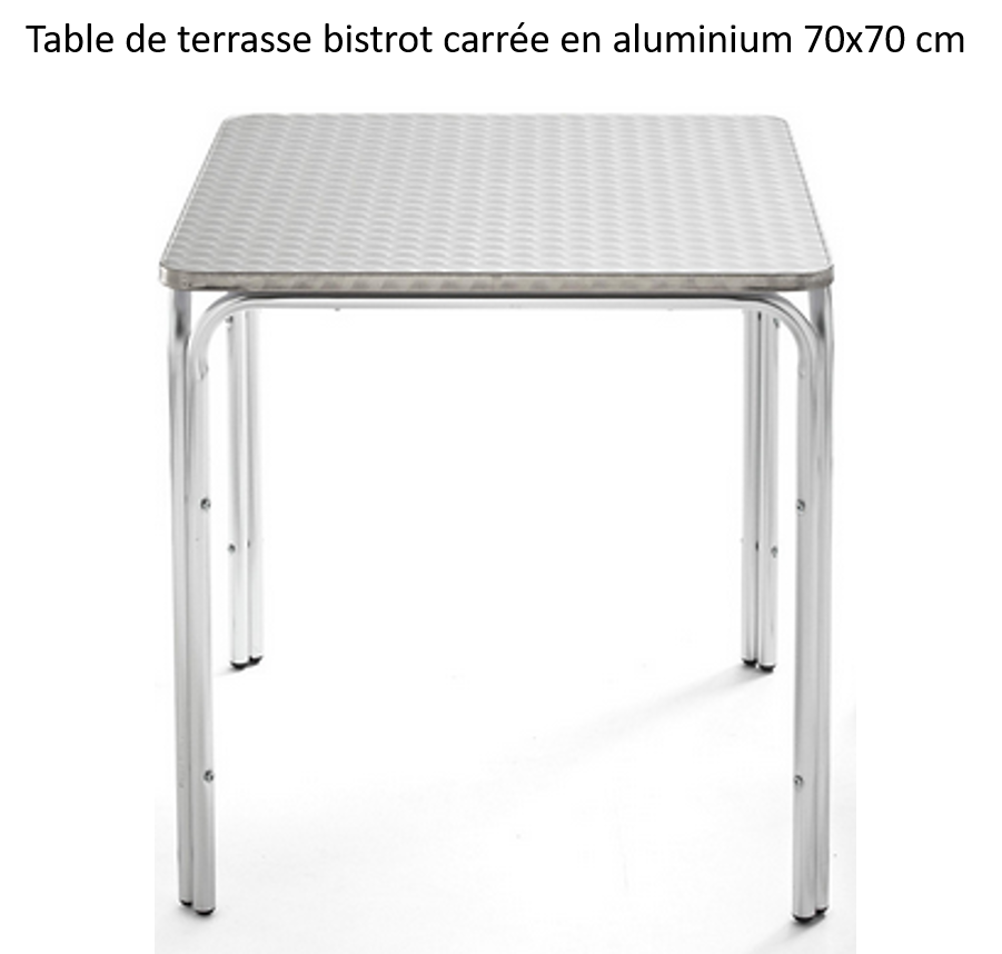 Table terrasse bistrot aluminium 10 Neuves-Maisons (54)