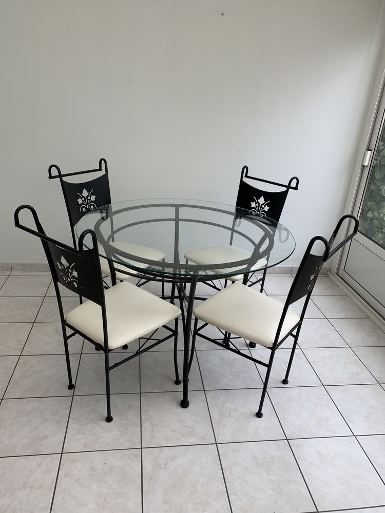 table verre et 4 chaises 130 Les Sables-d'Olonne (85)
