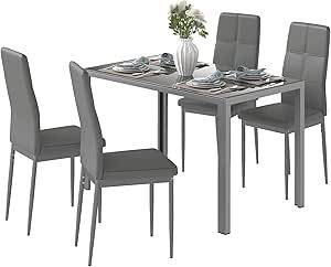 table en verre et 4 chaises 190 Elne (66)