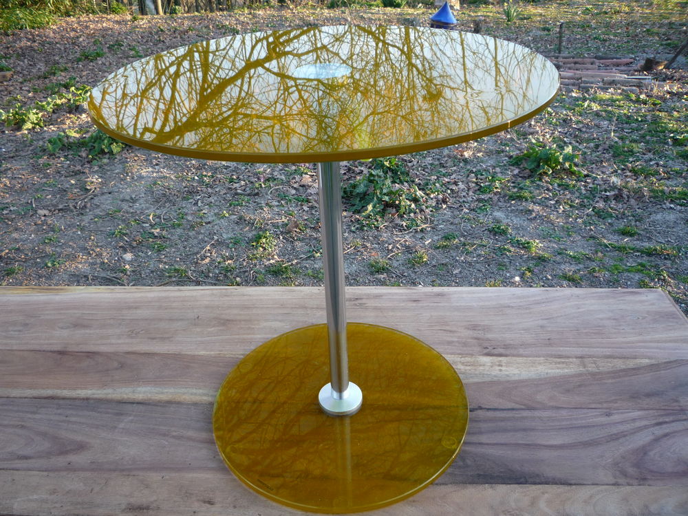 Table verre jaune design 45 Castres (81)