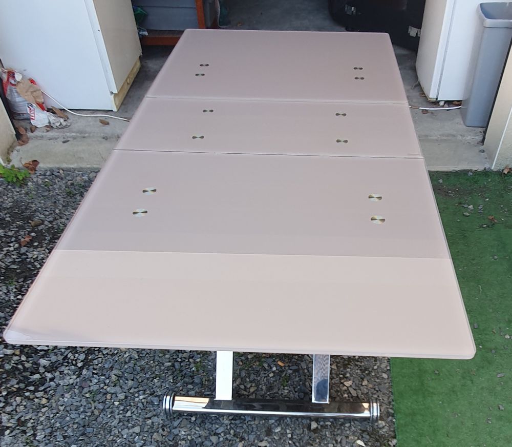 Table en verre de salon et salle � manger, avec rallonges 0 Carquefou (44)
