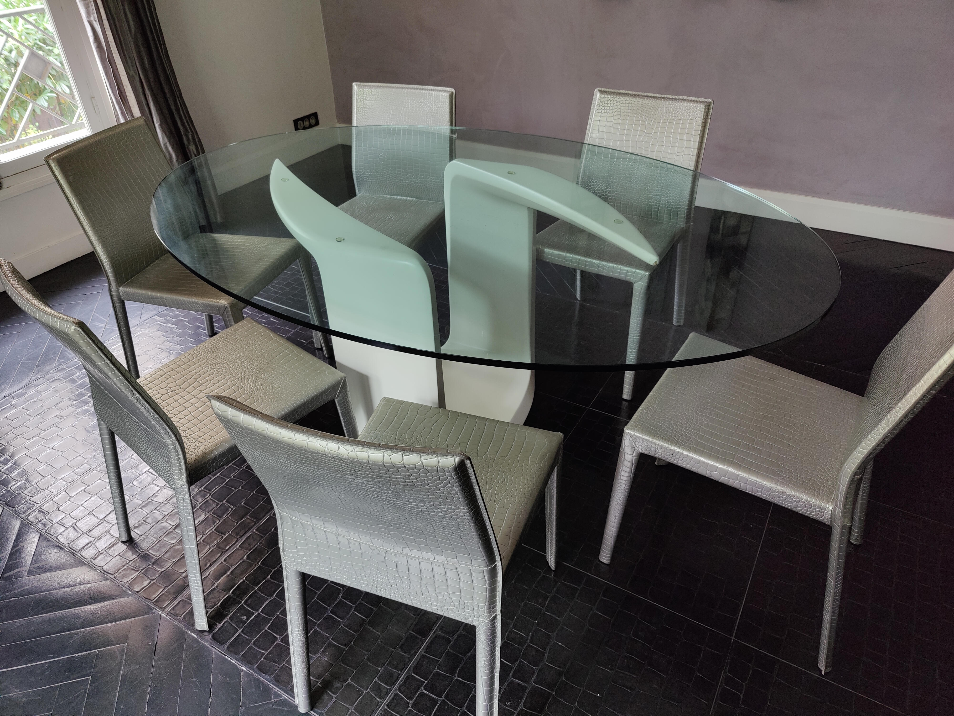 Table en verre tremp� Cattelan Italia 2350 Paris 4 (75)