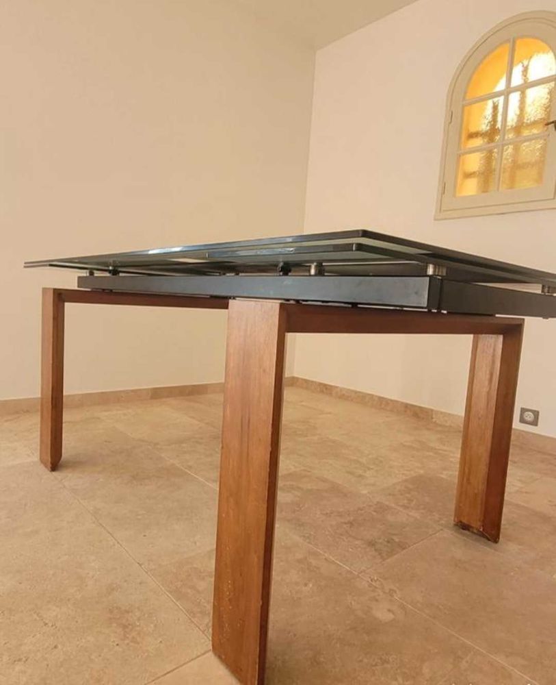 table en verre 130 Flassans-sur-Issole (83)
