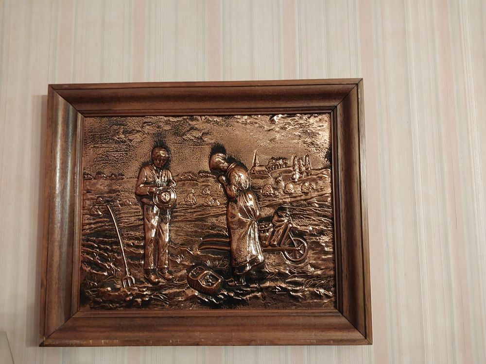 Tableau 52x42 sc�ne de r�colte 10 Colmar (68)