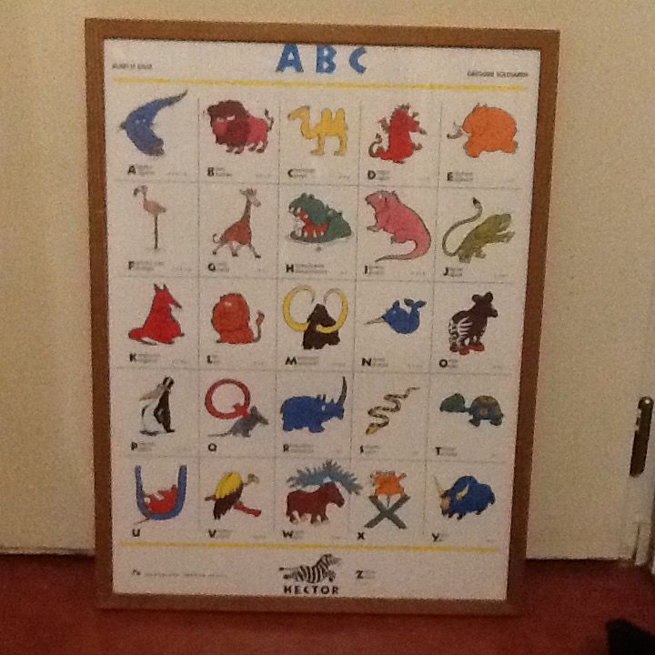 Tableau ab�c�daire animaux en anglais 20 Vincennes (94)