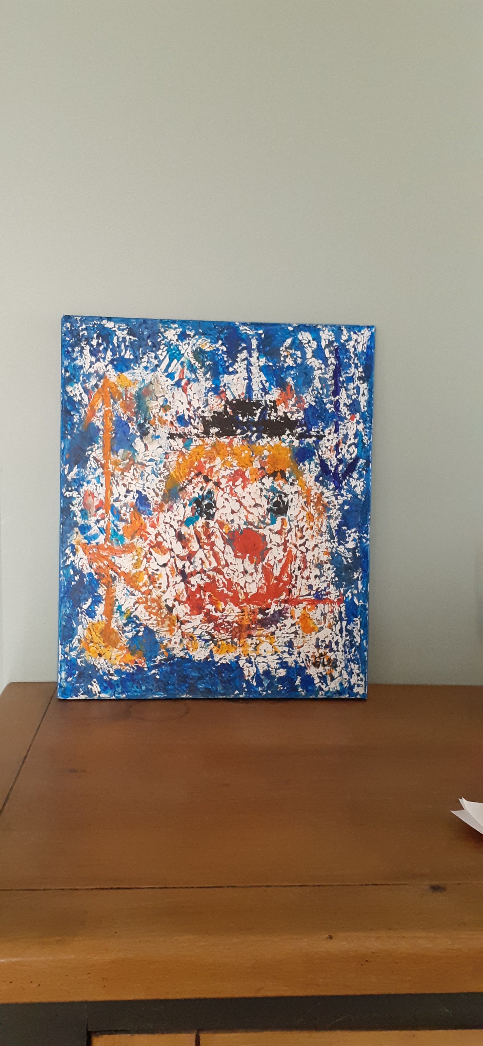 Tableau Abstrait Color� 8 P�ronnas (01)