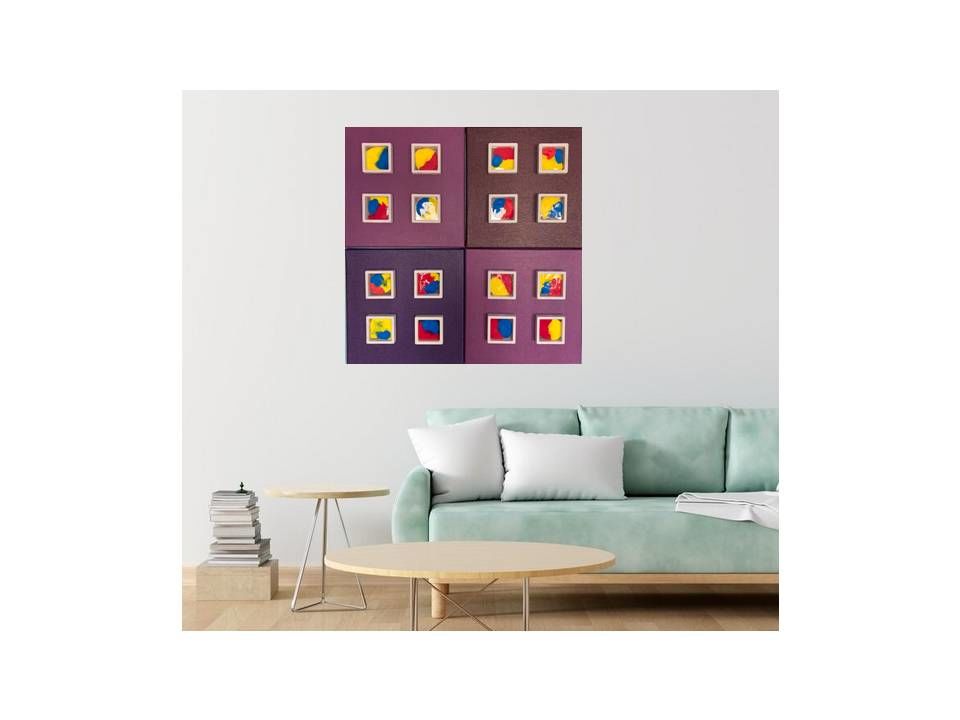 Tableau abstrait en relief. 70 Saint-Genis-Laval (69)