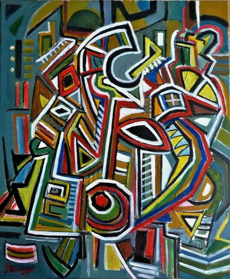 TABLEAU  ABSTRAIT   SKENGGIE 295 Raismes (59)