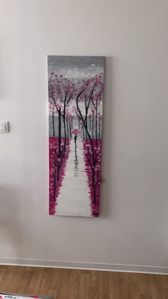 tableau acrylique fait main neuf 90 Loos (59)