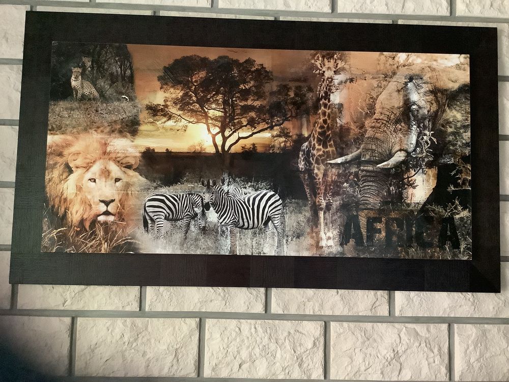 Tableau africain en bois 70 Conflans-Sainte-Honorine (78)