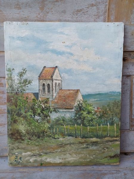 Tableau Ancien Paysage Vue de La Roche-Posay.
70 Loches (37)