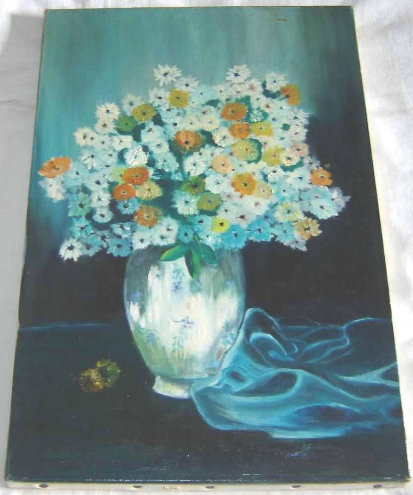  tableau ancien peinture fleurs 40 Aromas (39)