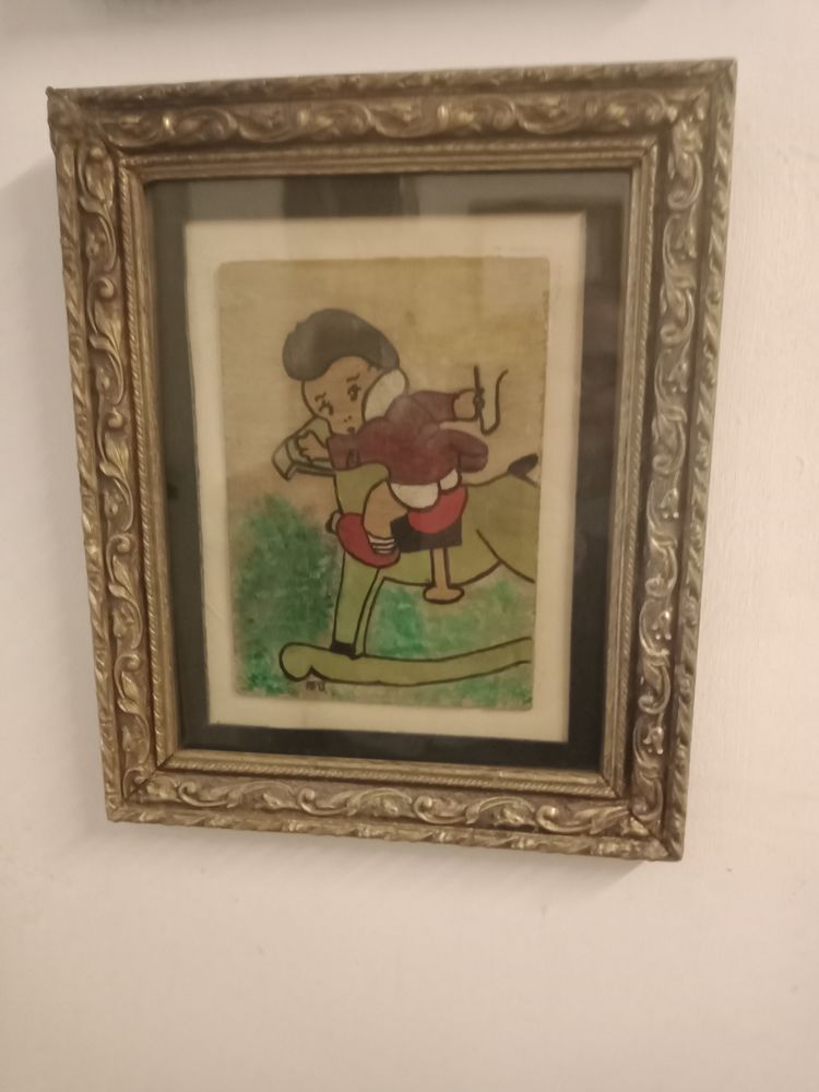 Tableau aquarelle sign� Mess 40 Nice (06)