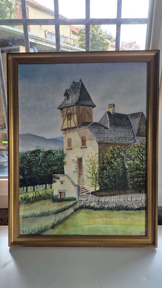 Tableau aquarelle 30 Villefranche-de-Rouergue (12)