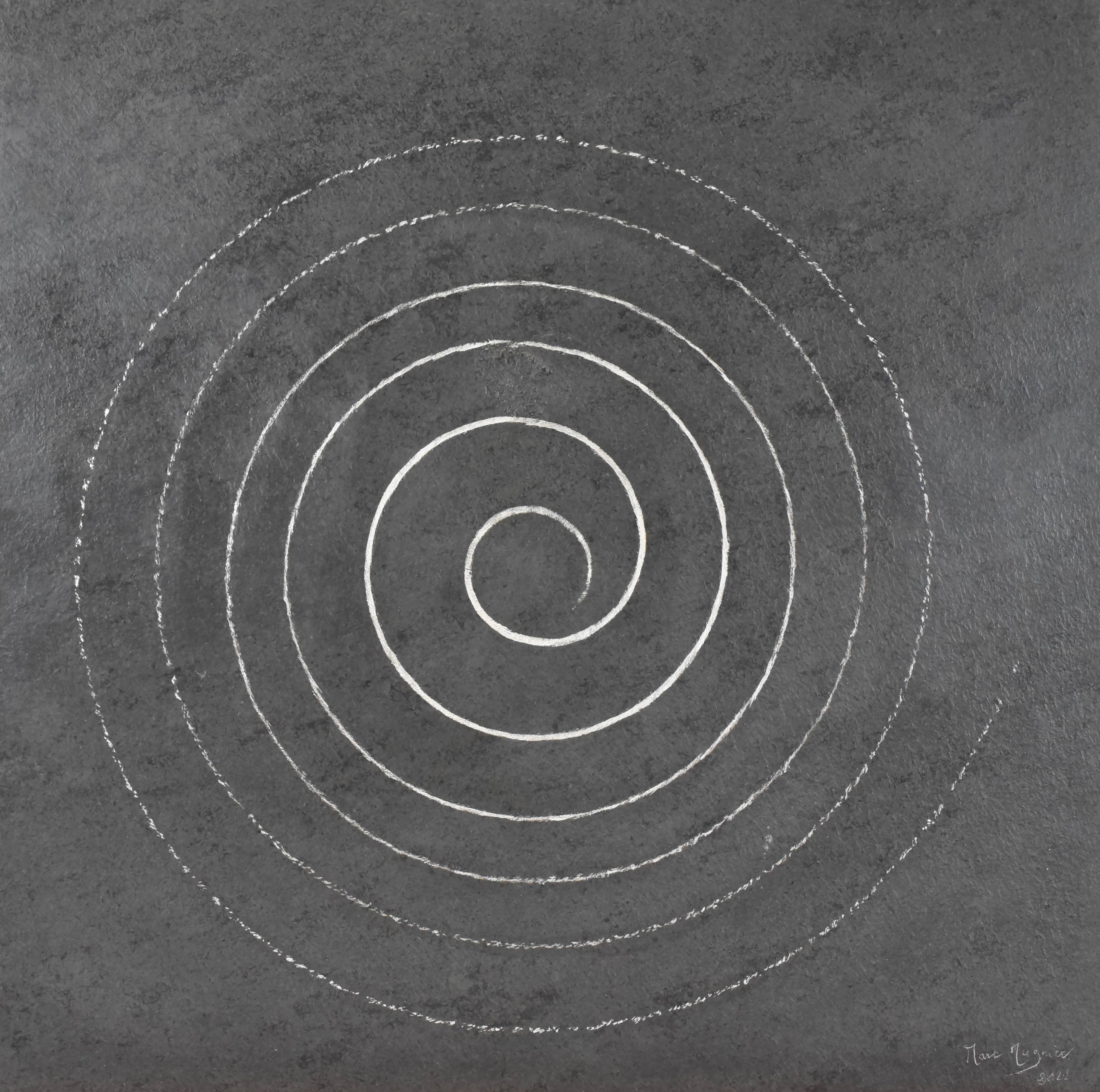 Tableau sur Ardoise Gris Noir avec Peinture en or 22 carats 290 Dijon (21)