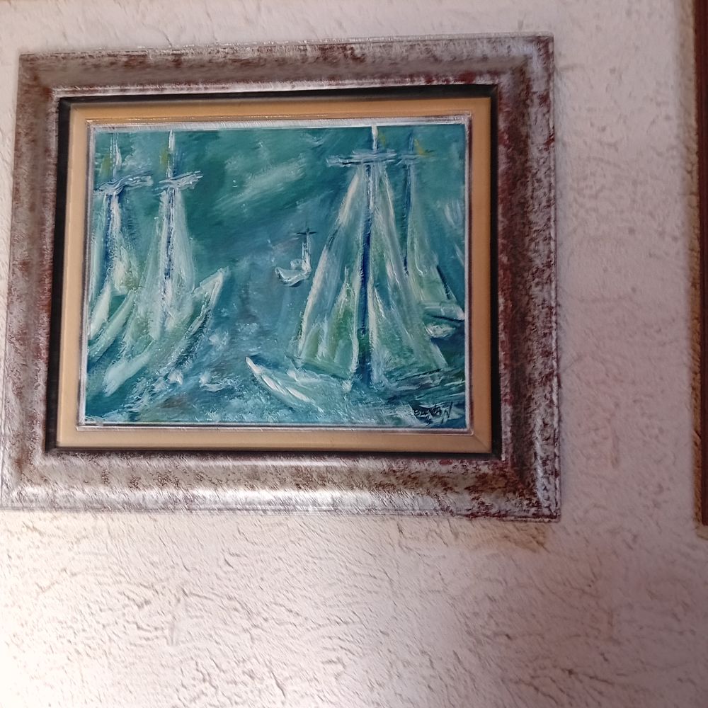 Tableau  de l'artiste peintre Richard BANON 100 Trigance (83)