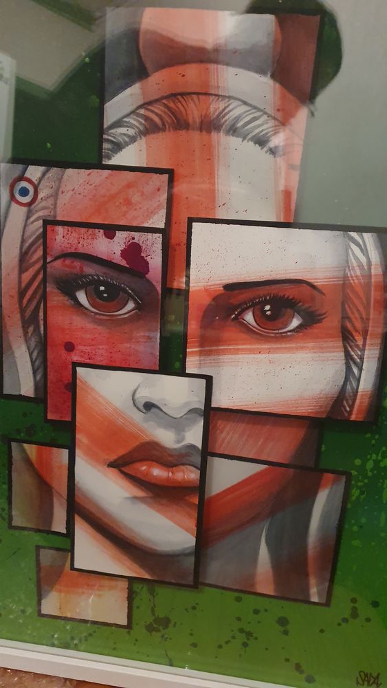 Tableau  Bloody Marianne
ART certificat A98 0 Fontenay-sous-Bois (94)