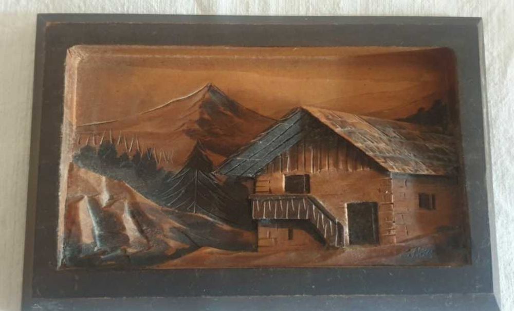 Tableau en bois, chalet - C. Hauler 35 Nancy (54)