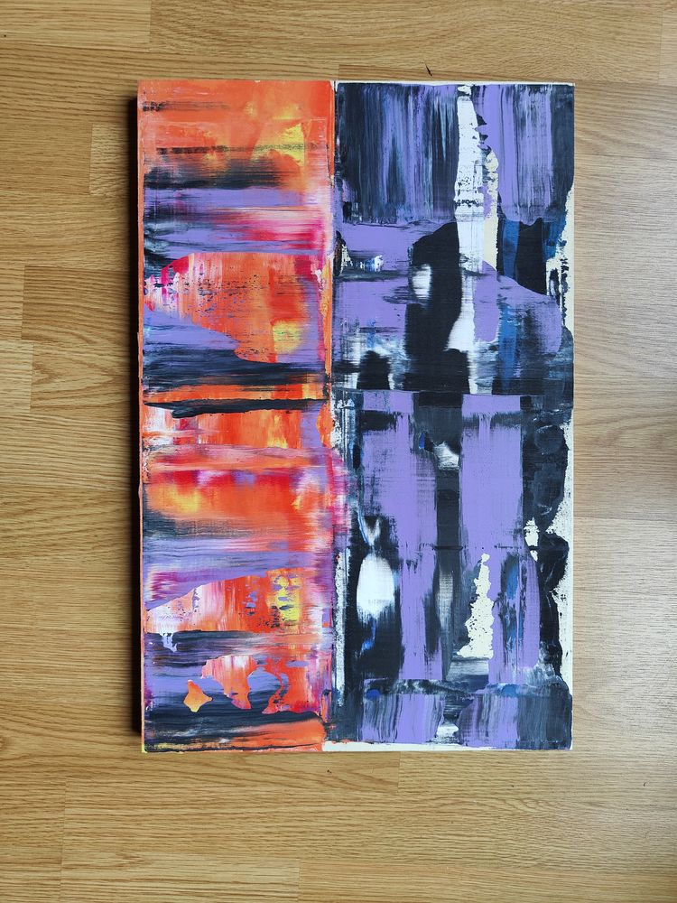 Tableau en bois peinture acrylique 0 Rouen (76)