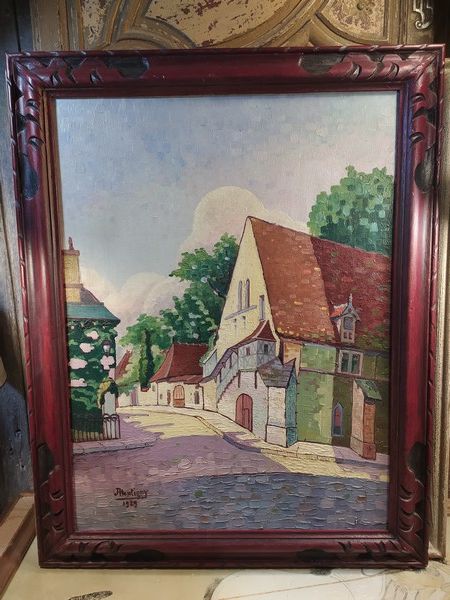 Tableau Bourges Grange des Dimes Robert Montigny 1929 450 Loches (37)