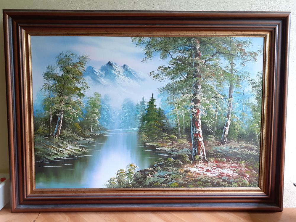 1 Tableau  Brume & sommets enneig�s  N� 161756 25 Le Vernois (39)