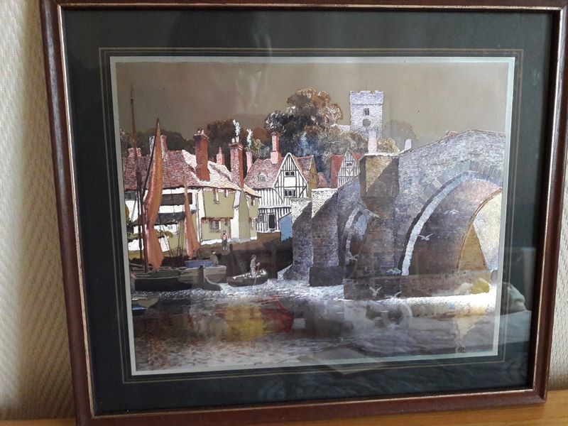 Tableau cadre paysage sous verre 6 Le Theil-de-Bretagne (35)