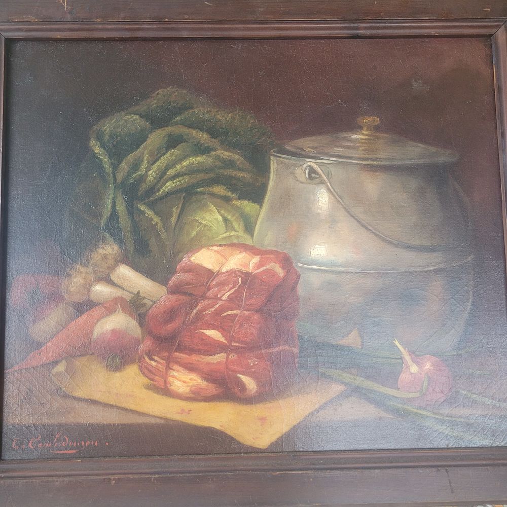 TABLEAU POT AU FEU  PAR L. CAMBEDOUZOU 320 Sablonceaux (17)