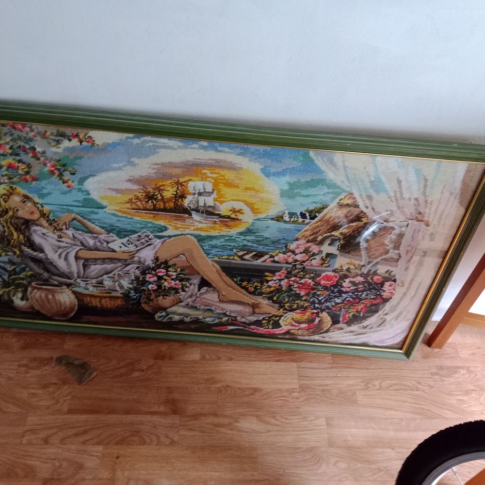 Tableau canevas avec vitre 25 Nemours (77)