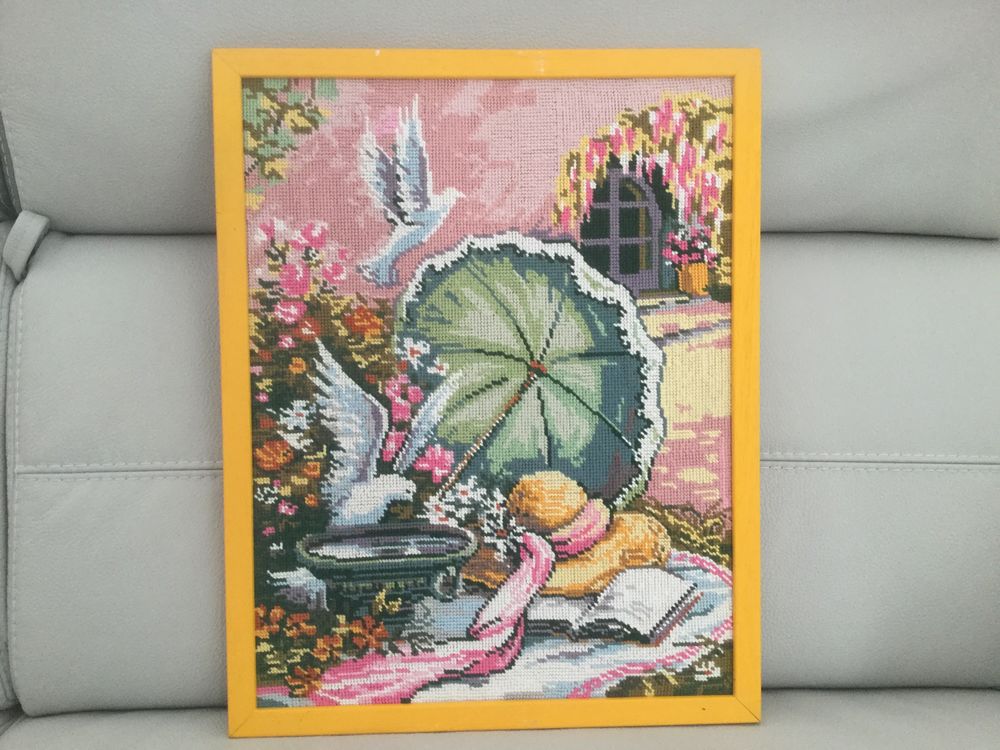 Tableau canevas parapluie 25 Bourdons-sur-Rognon (52)