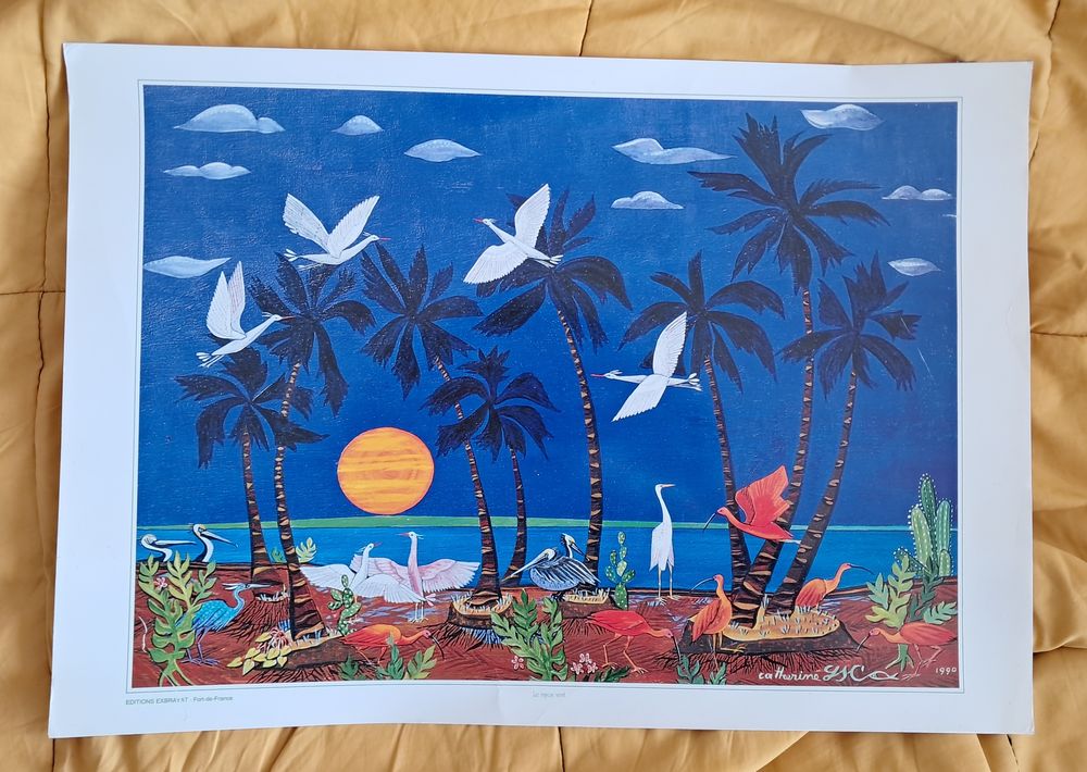 tableau de Catherine Gallian Saint-Clair sur papier glac� 10 Carnon Plage (34)