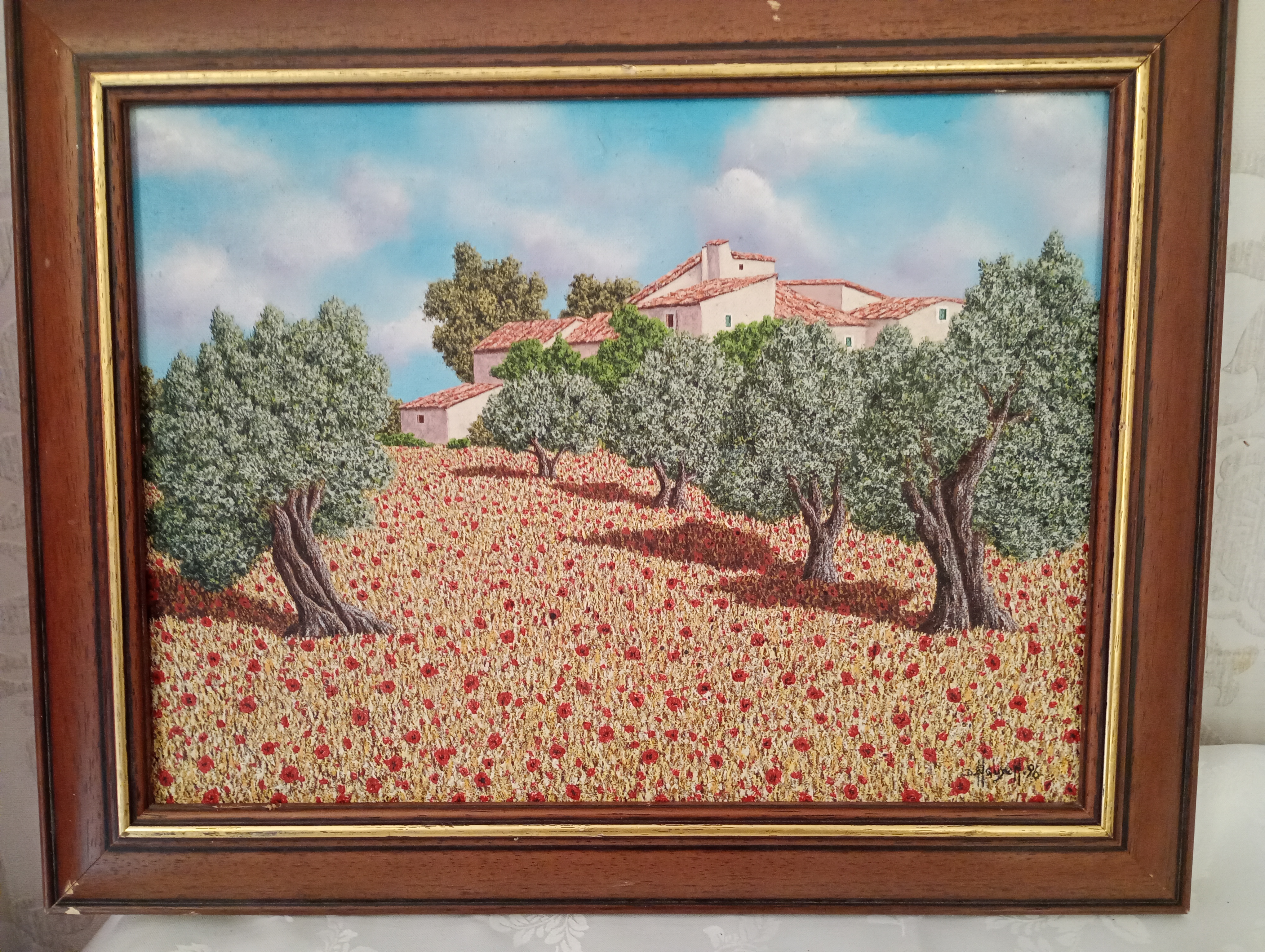 tableau le champ de coquelicots 25 Mitry-Mory (77)