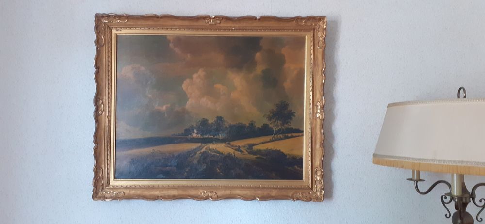 Tableau Champs de bl�. Ruisdael Jacob Van. 520 Varennes-Saint-Sauveur (71)