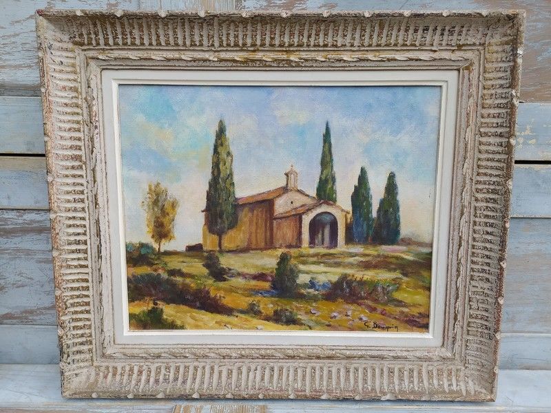 Tableau Chapelle Saint-Sixte Eygali�res Georges Bauquier 500 Loches (37)