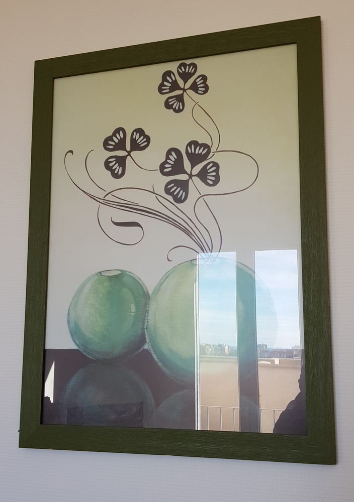 Tableau d�co Yves Blanc (77 x 57.5 cm) sous encadrement 6 Marseille 9 (13)