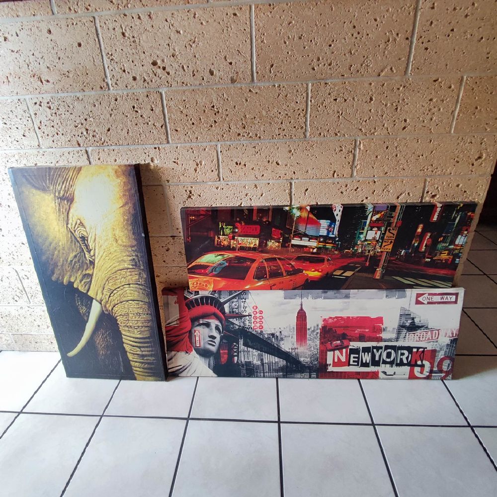 3 Tableau d�coration �l�phant New York 10 Le Bourget (93)