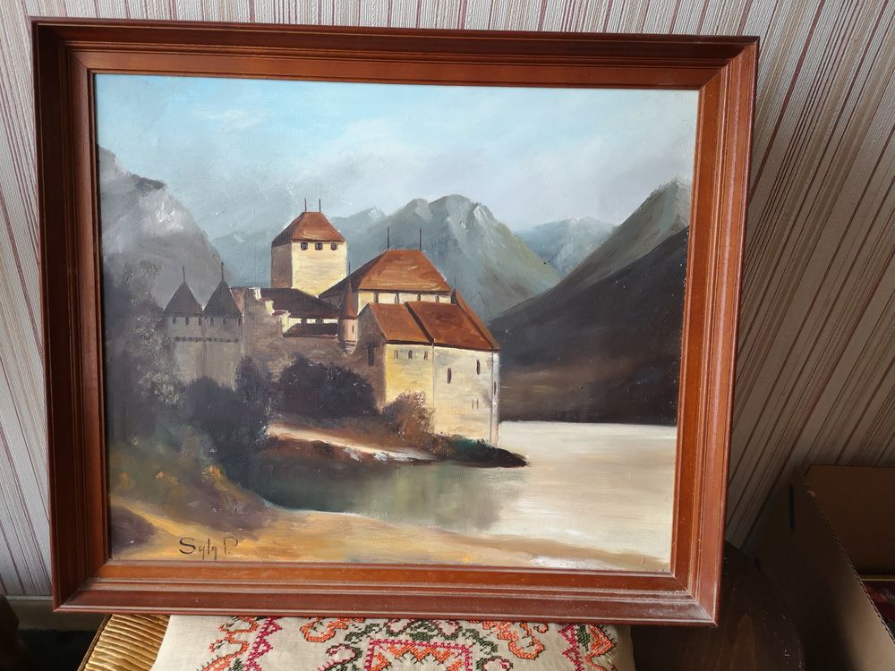 TABLEAU EFFECTUE PAR UN PEINTRE 0 Noyon (60)